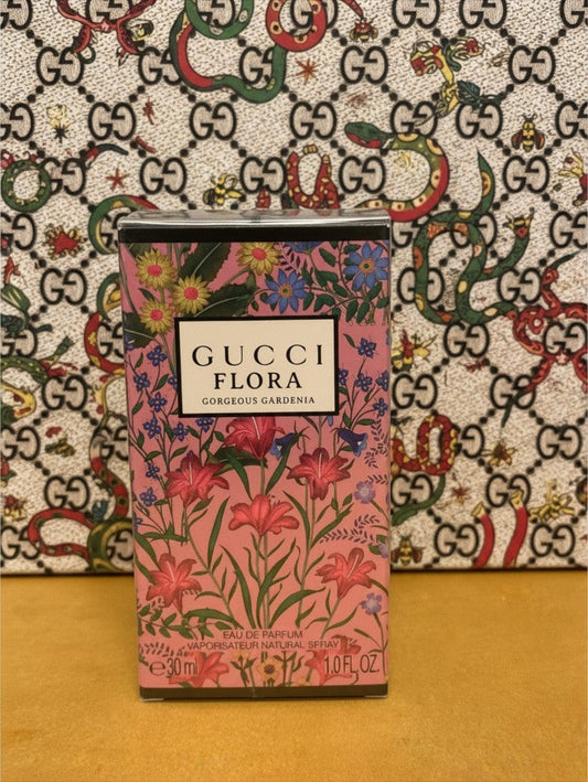 Noticed Atelier by Legzdiamond Gucci Flora Gorgeous Gardenia Eau de Parfum 30ml in floral pink box