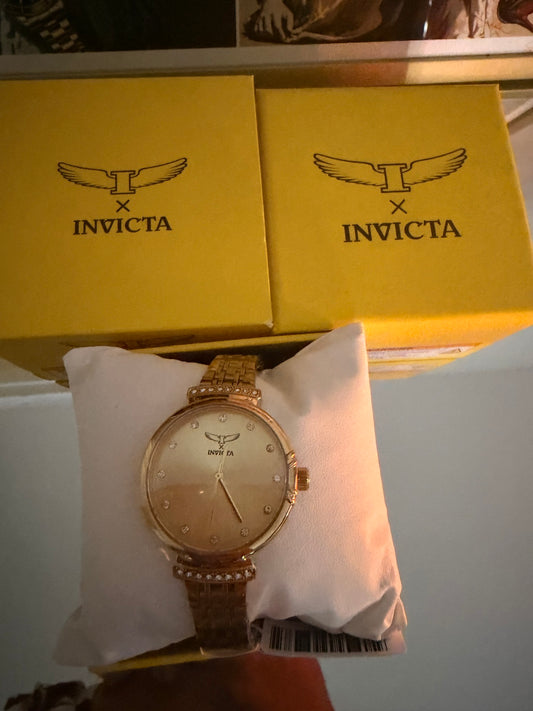 Invicta Gold Watch in box