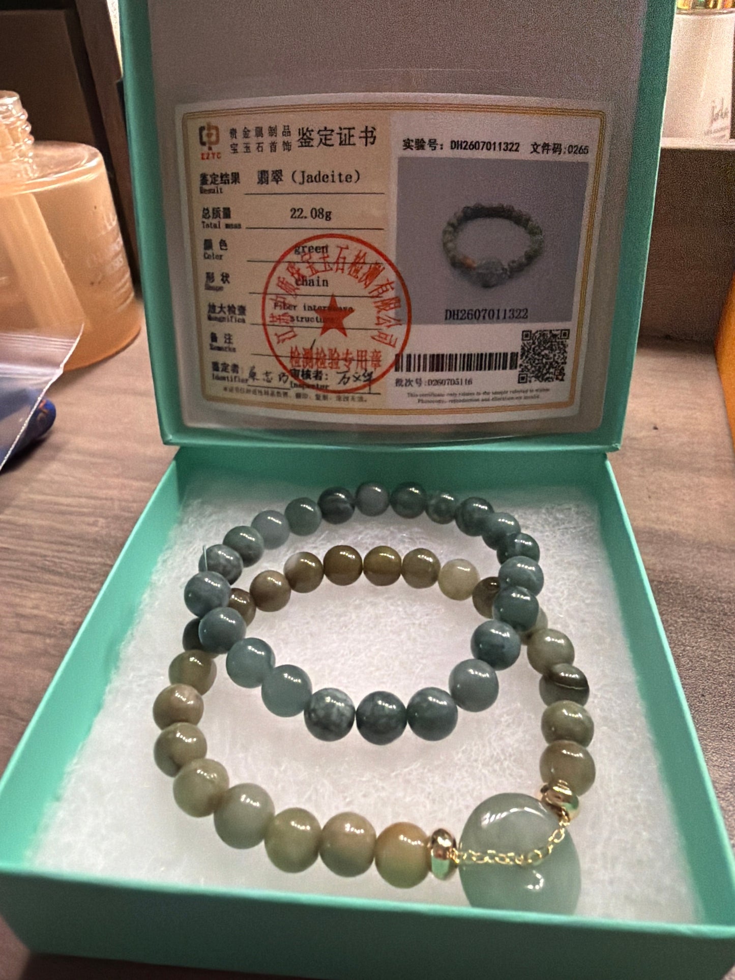 Certified Grade A Jadeite Bracelet Bundle — Free Bonus Bracelet Include