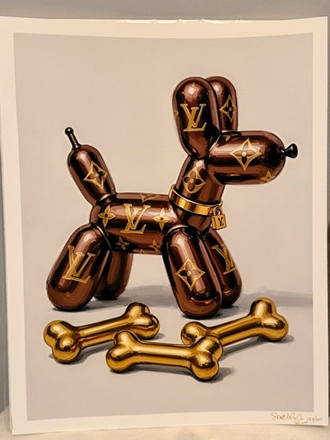 Louis Vuitton Balloon Dog – Original Signed Pop Art Print