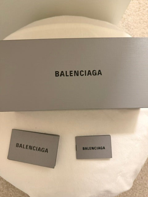 Noticed Atelier by Legzdiamond authentic Balenciaga gold chain choker packaging box and tags