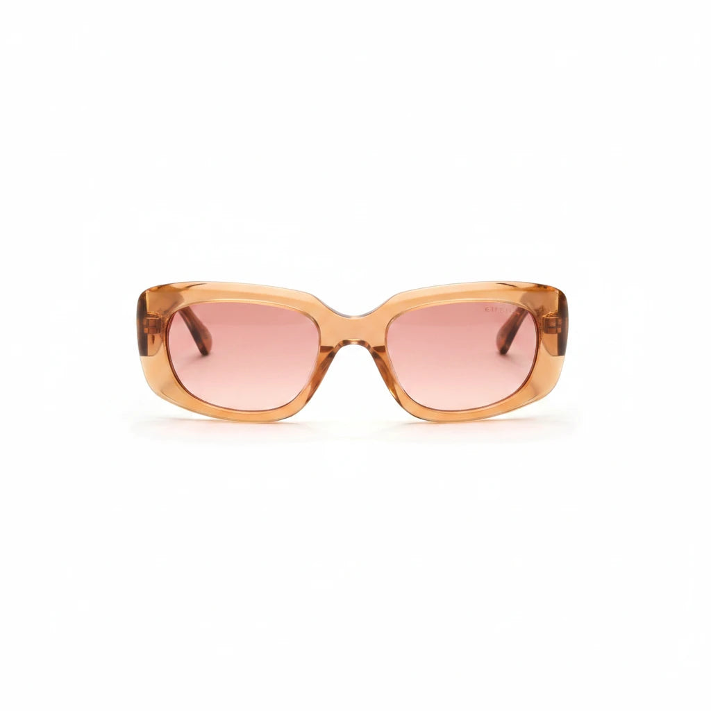 Noticed Atelier by Legzdiamond Givenchy sunglasses with classic caramel frames and clear caramel tinted lenses.